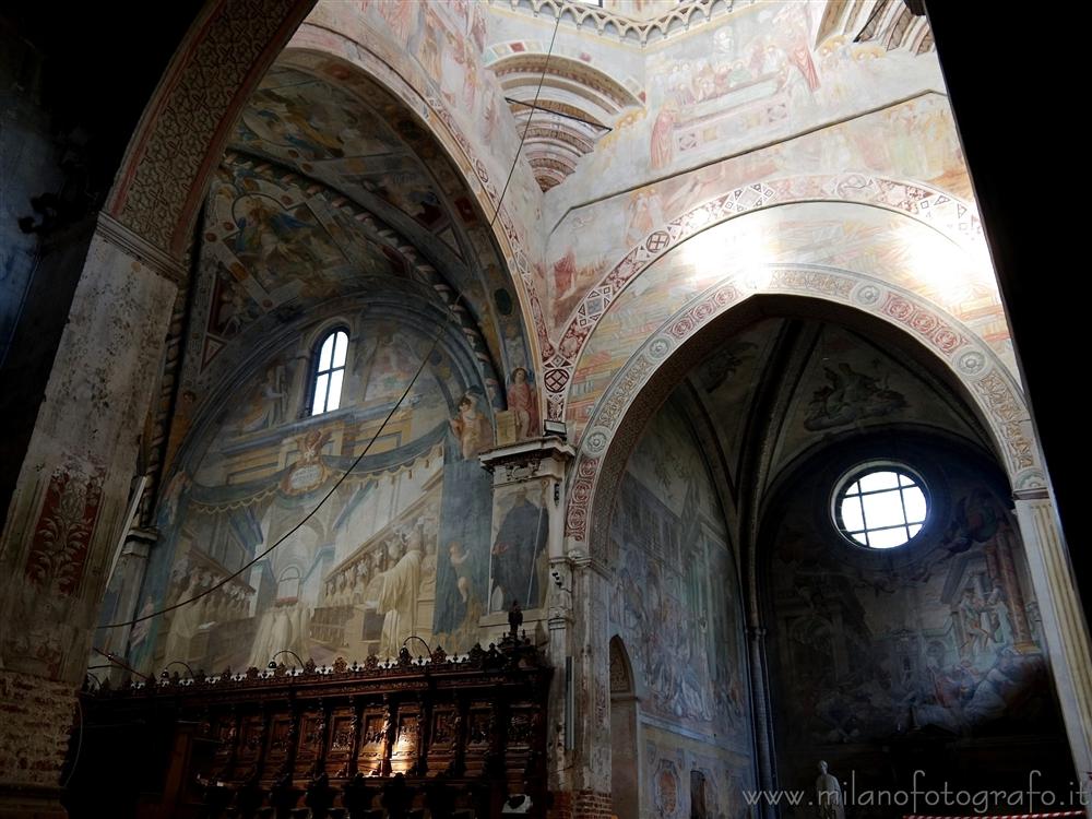 Milan (Italy) - Frescos inside the Abbey of Chiaravalle